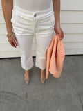 SABA- The Ava White Cropped wide leg jeans - Image 1