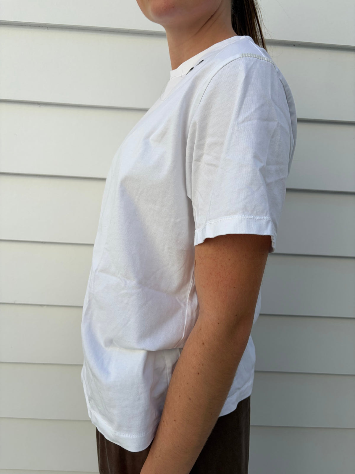 ANYA HINDMARCH X UNIQLO White Eye Logo T-Shirt - Image 2