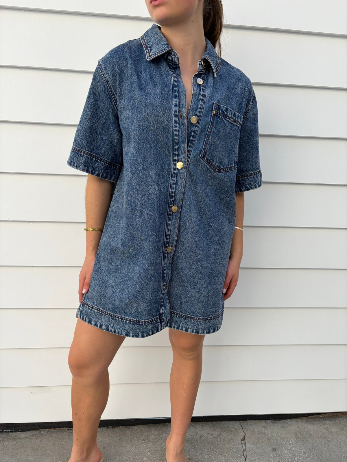Aje Studio Junee Denim Shirt Dress - Image 2