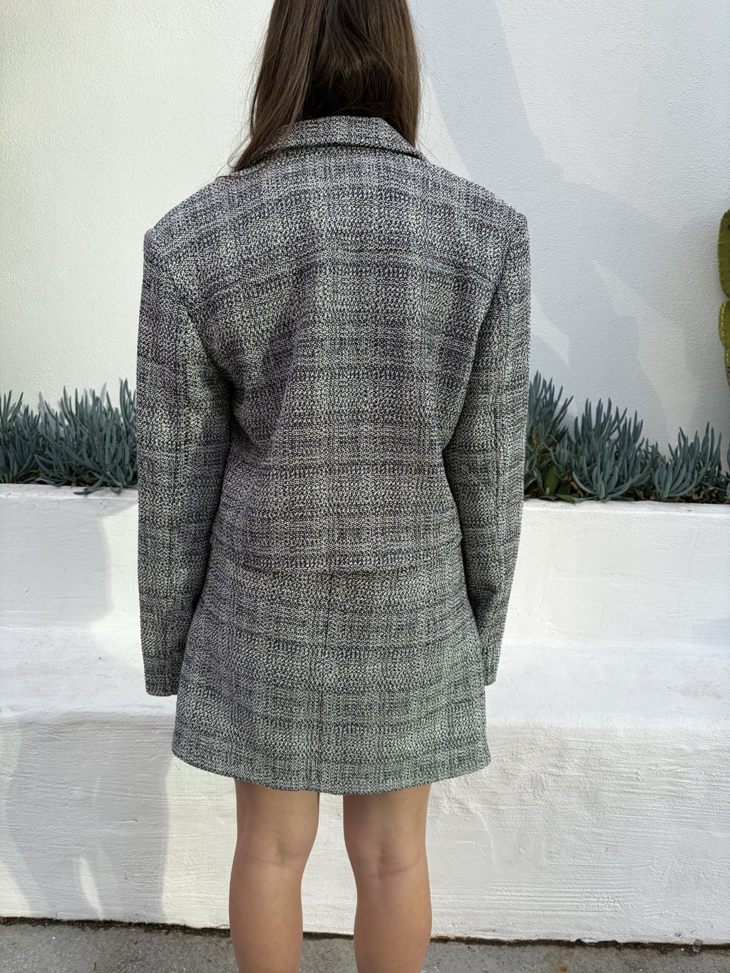 Babaton tweed skirt and blazer set - Image 6