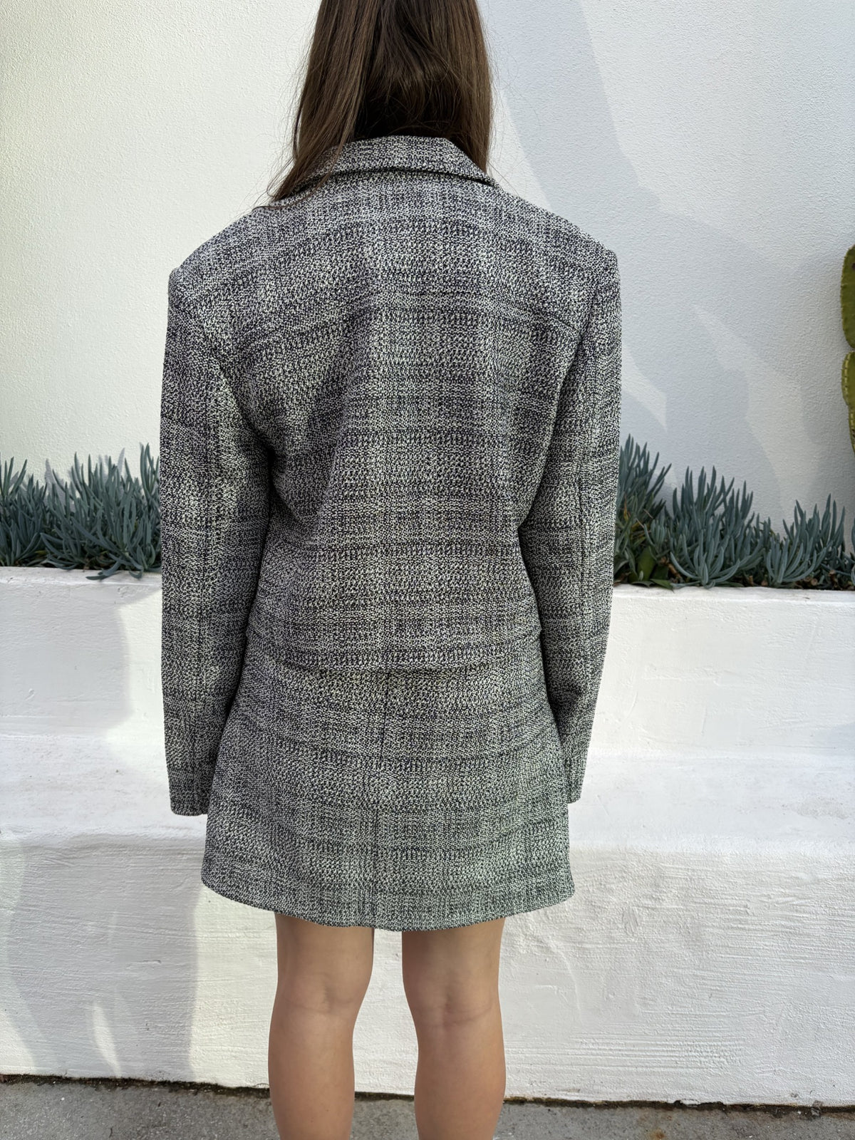Babaton tweed skirt and blazer set - Image 6