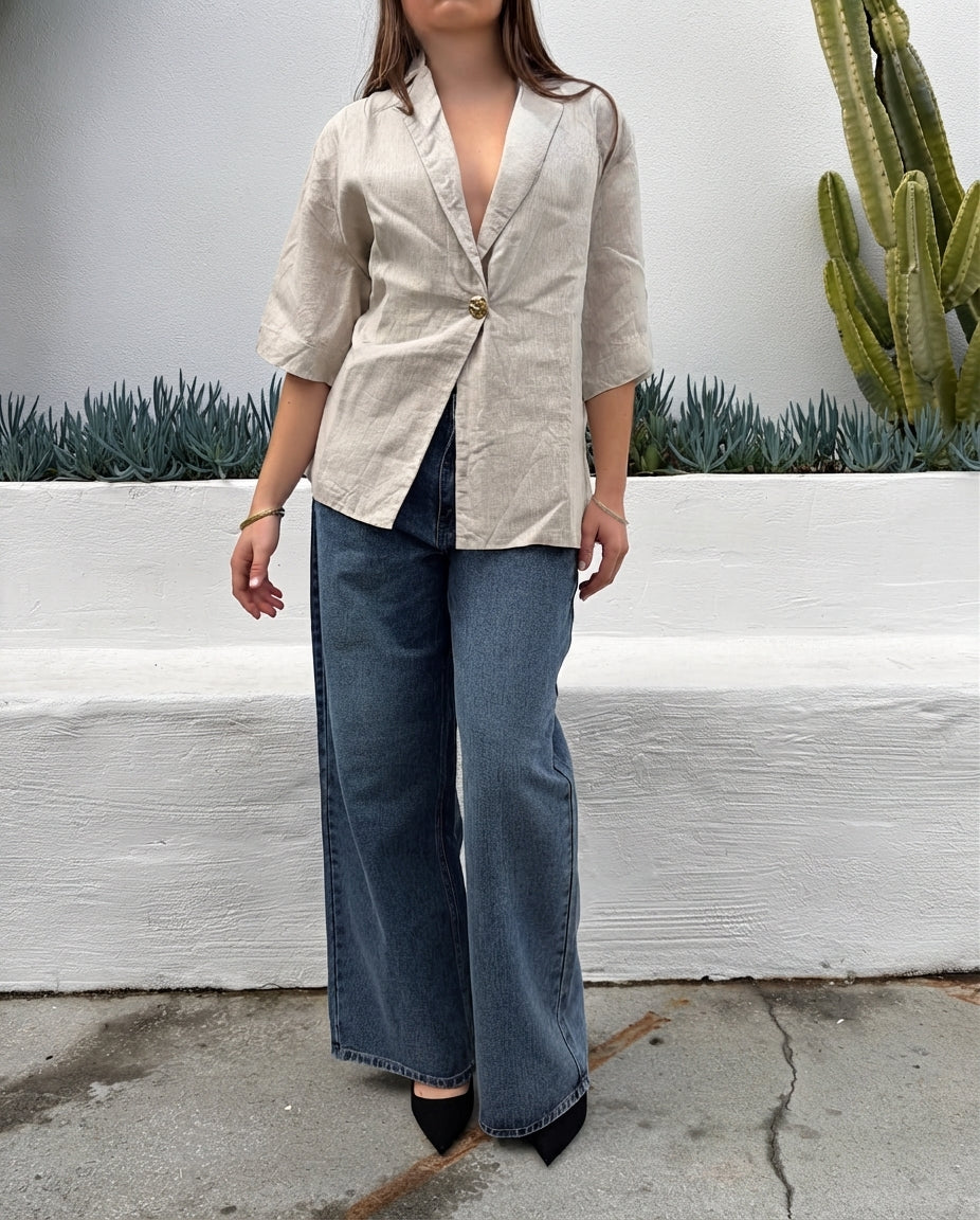 Dissh resort linen top - Image 1