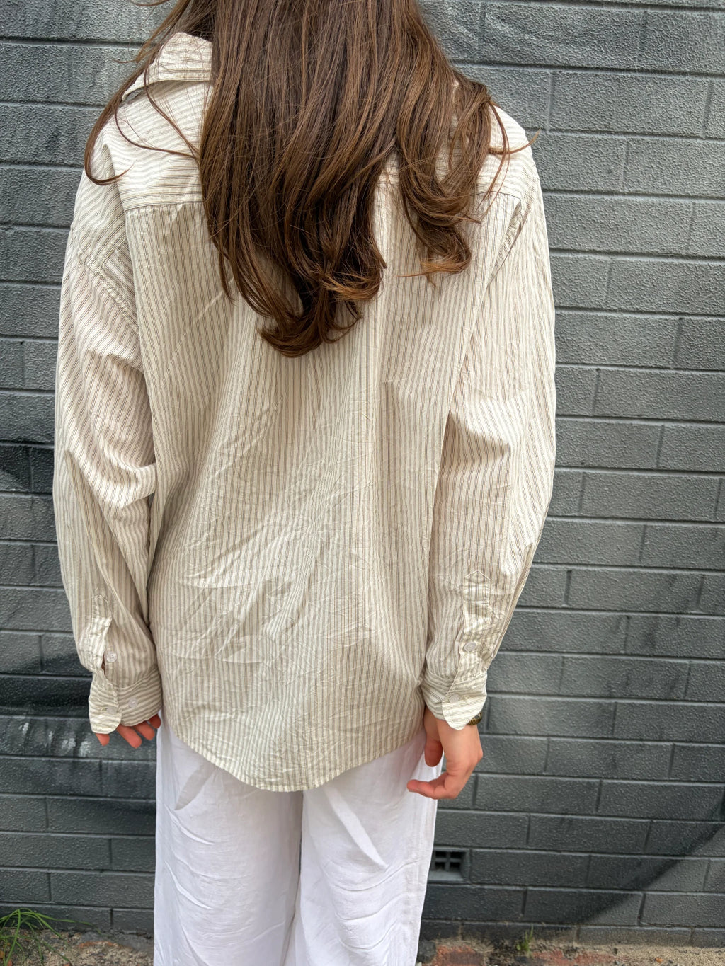 Seafolly White Linen-Blend Drawstring Wide-Leg Trousers - Image 5