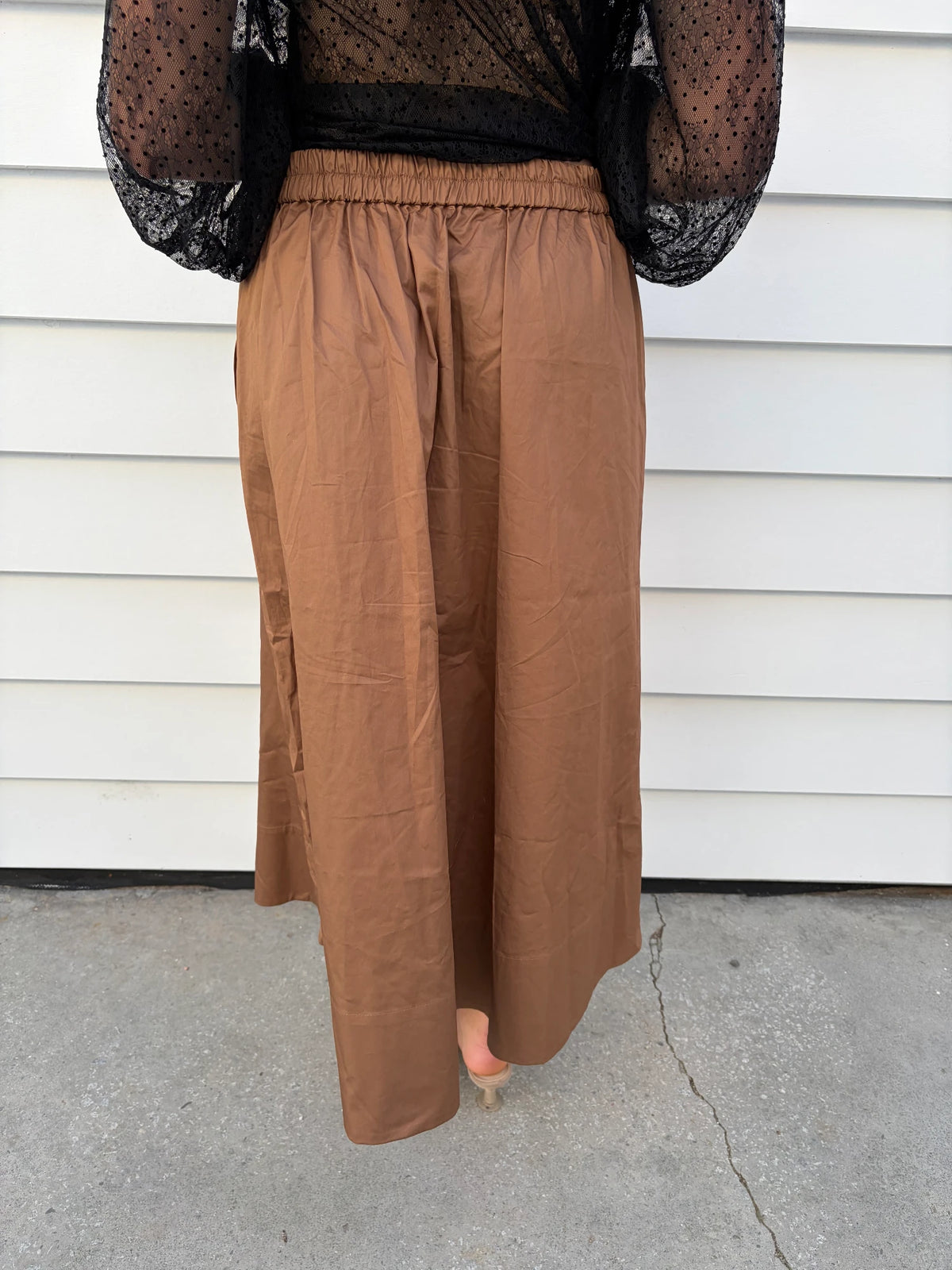Country Road Tan Midi Skirt Size 14 - Image 3