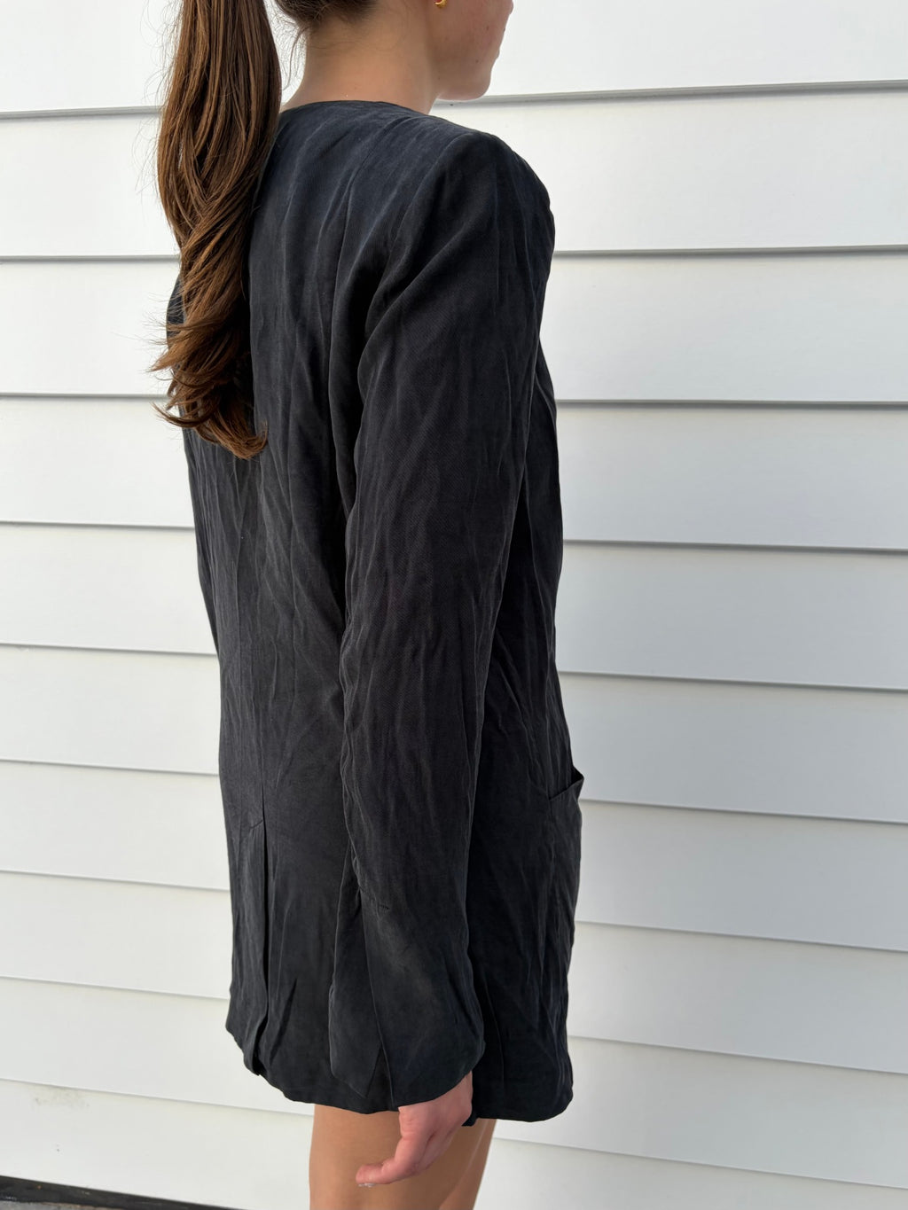 ST Agni Black Oversized Blazer - Image 1