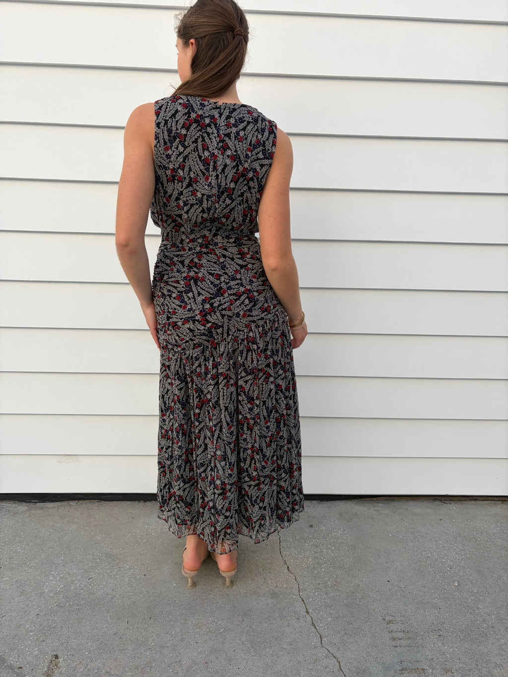Stevie May Floral Ruched Midi Dress - Image 3