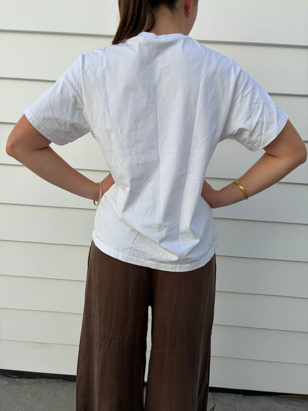 ANYA HINDMARCH X UNIQLO White Eye Logo T-Shirt - Image 3