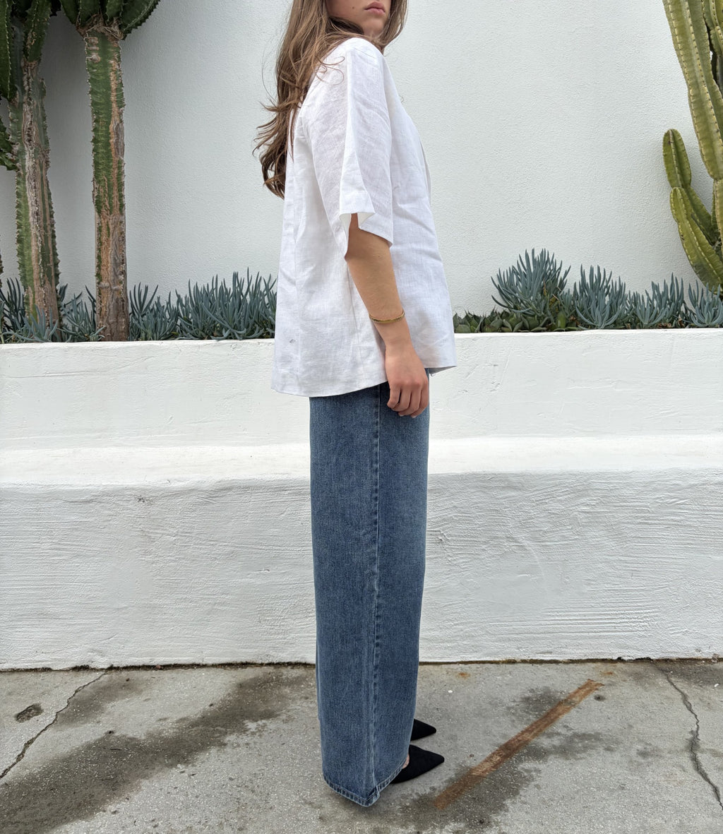Dissh White Linen Resort Shirt - Image 4