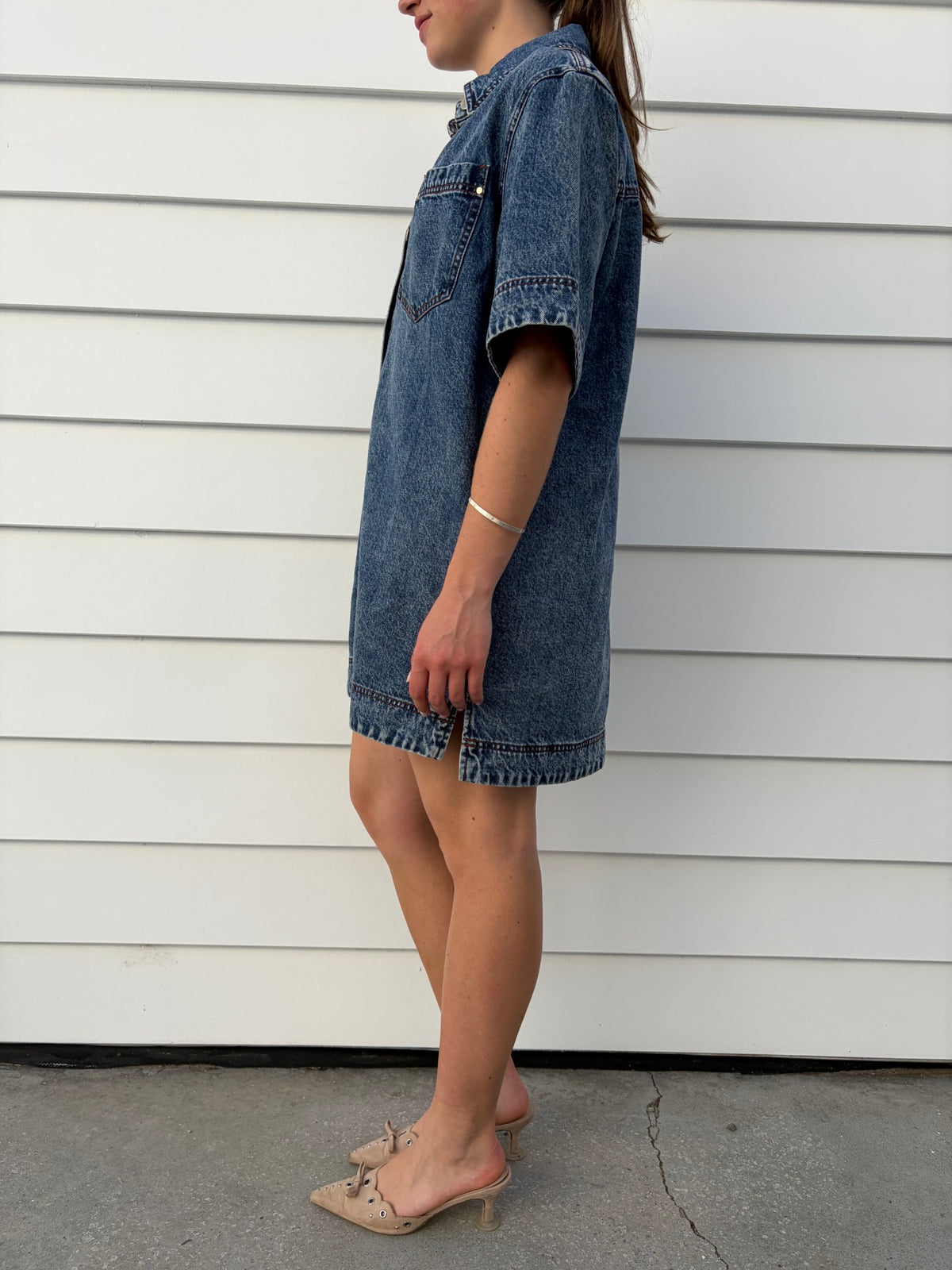 Aje Studio Junee Denim Shirt Dress - Image 4