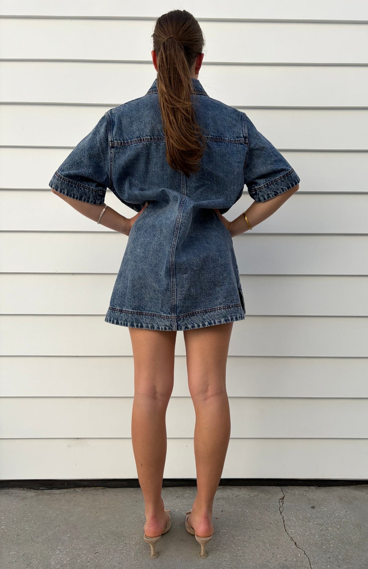 Aje Studio Junee Denim Shirt Dress - Image 5