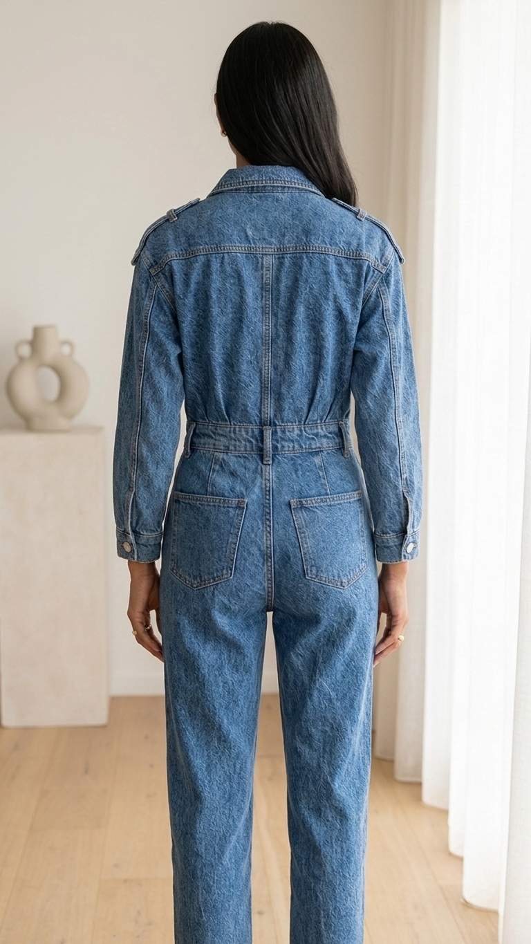 Zara Denim Jumpsuit