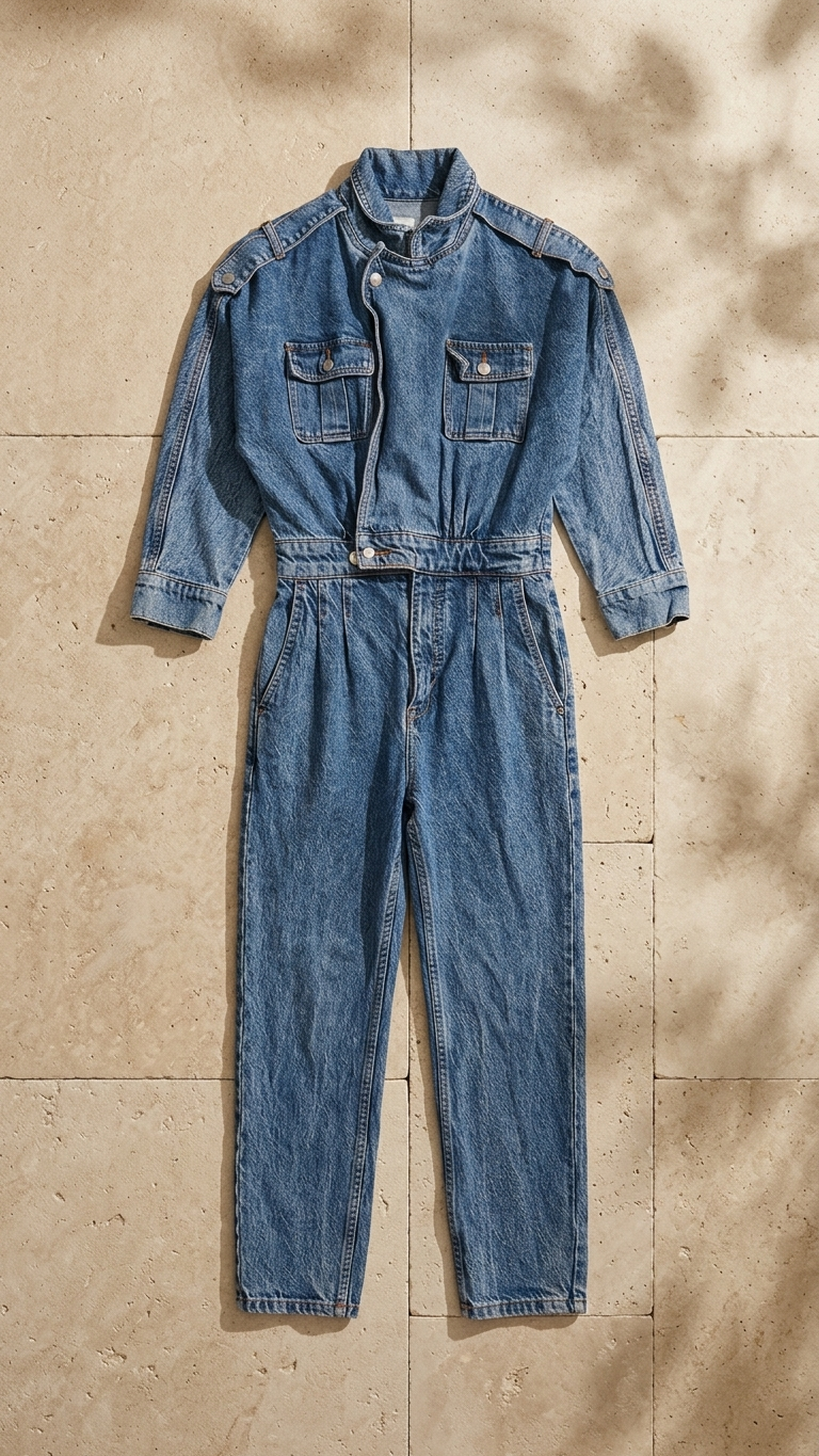 Zara Denim Jumpsuit