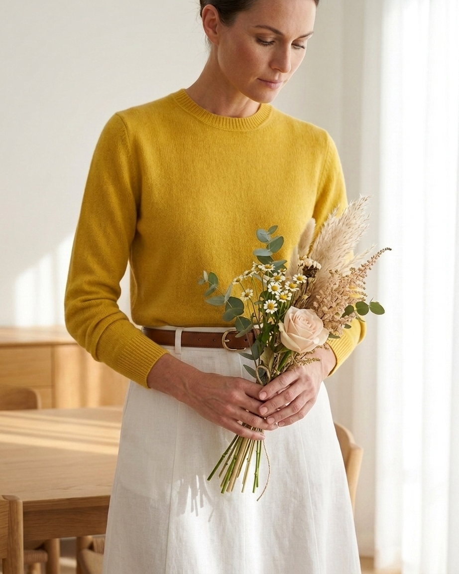 Alexandra golovanoff Tricots parisiens mustard knit