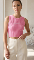AJE Atheltica Hot pink crop