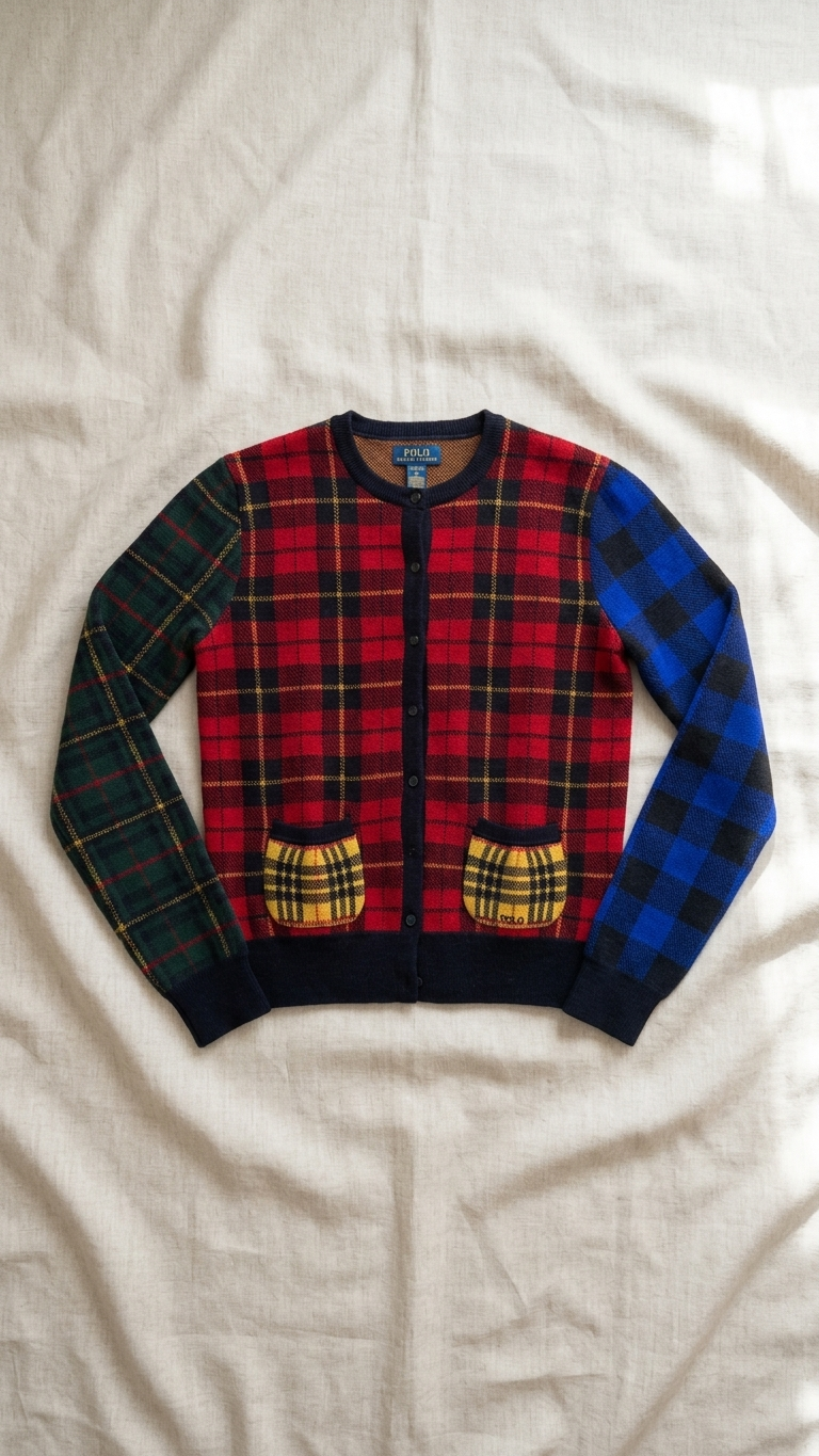 Polo Ralph Lauren Checkered Cardigan