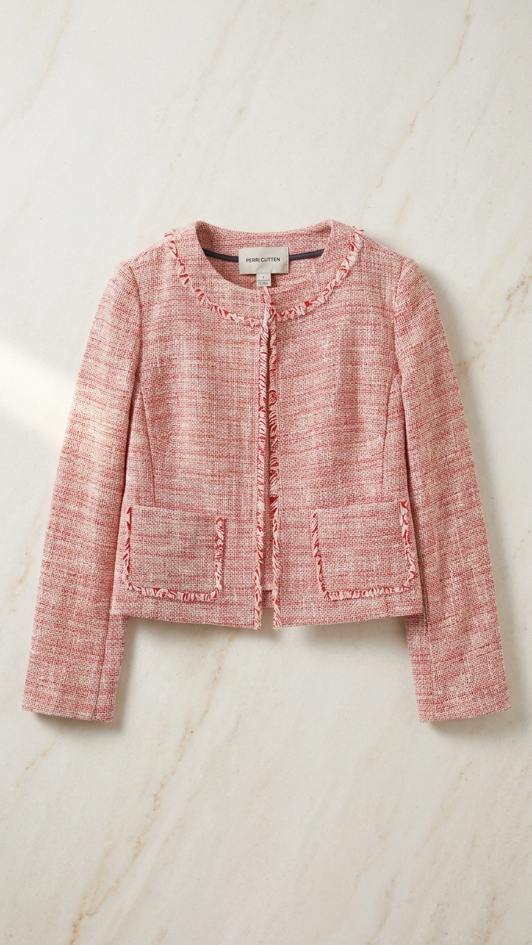 Perri Cutten Red and white jacket