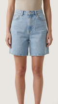 Abrand white washed denim jort shorts
