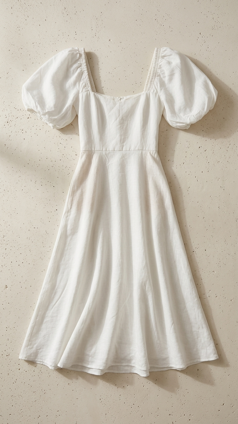 Bec and Bridge White linen maxi dress