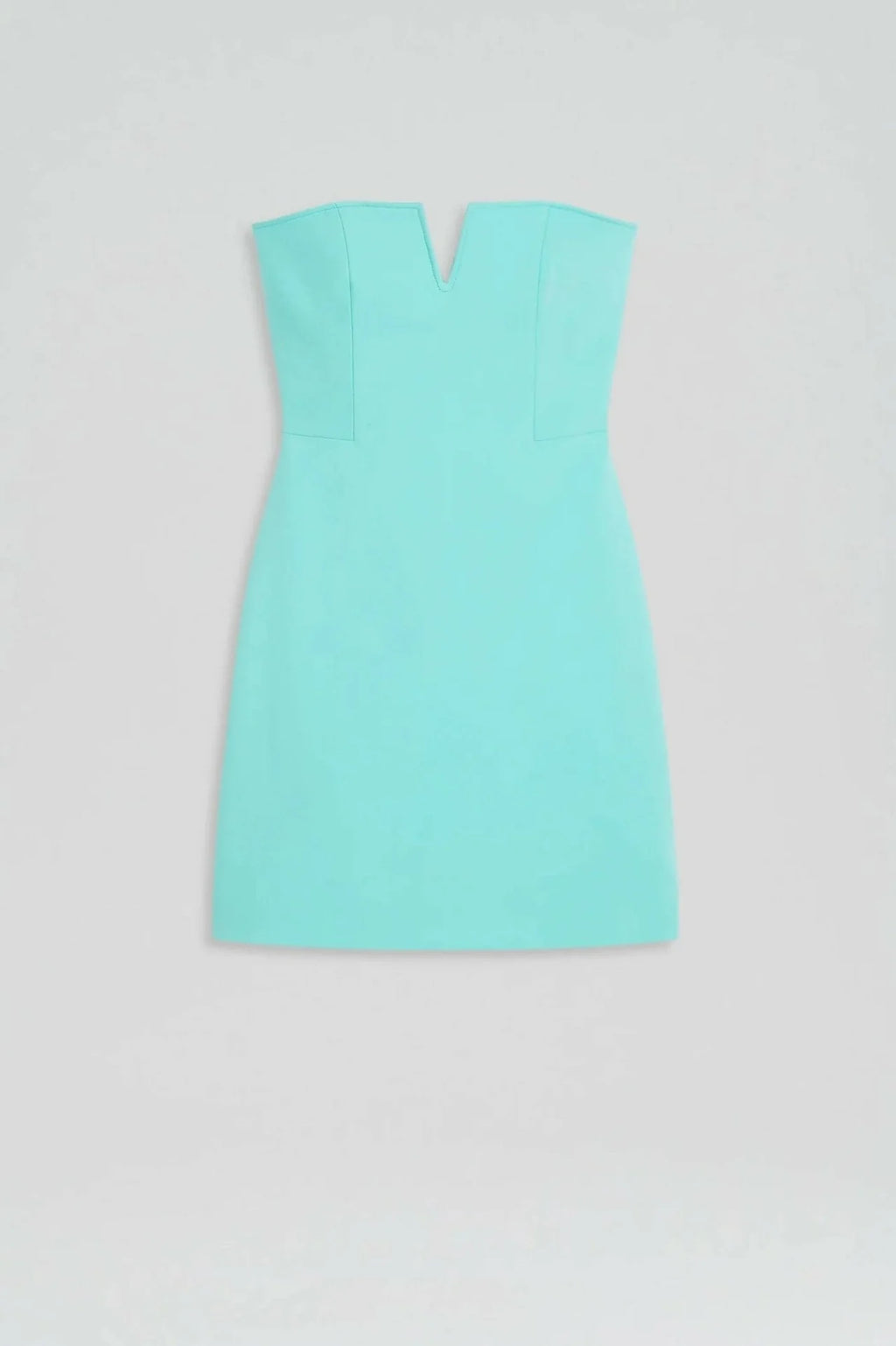 Scanlan Theodore Tailored Bustier Strapless Dress and matching cropped blazer in Turquoise