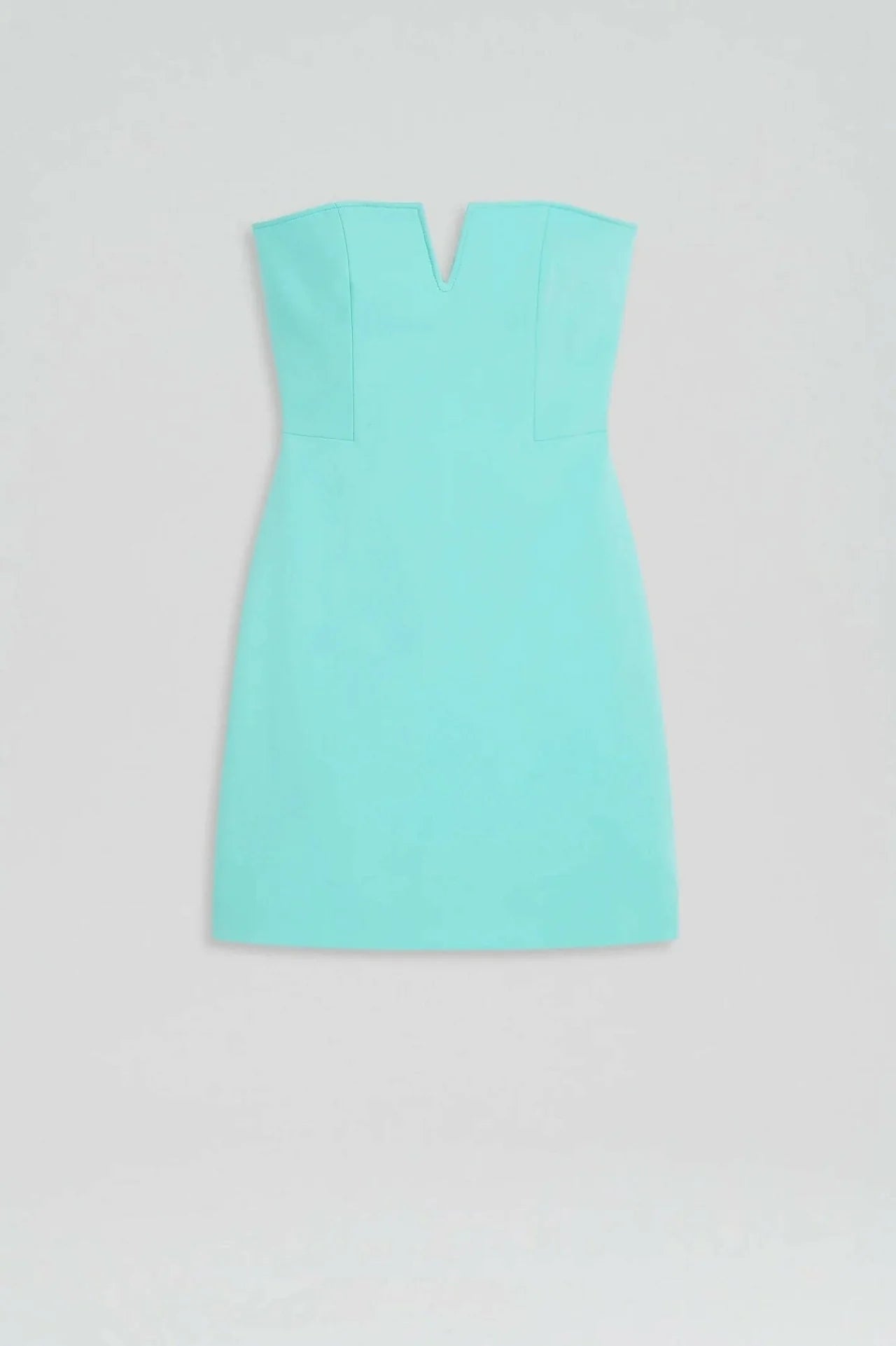 Scanlan Theodore Tailored Bustier Strapless Dress and matching cropped blazer in Turquoise